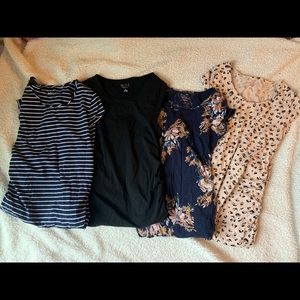 4 summer maternity dresses new & like new